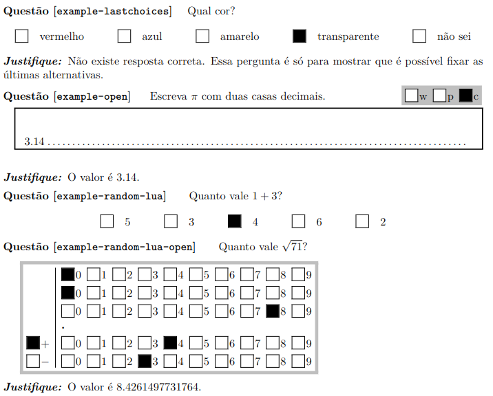 Example of the pdf solution